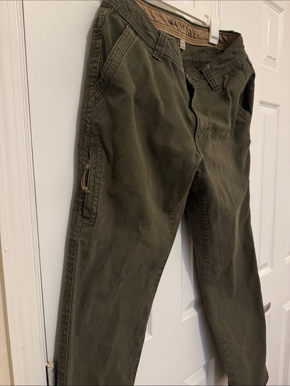Legendary Outfitters Men’s Green Stretch Canvas Pants (32/32) - Picture 3 of 5
